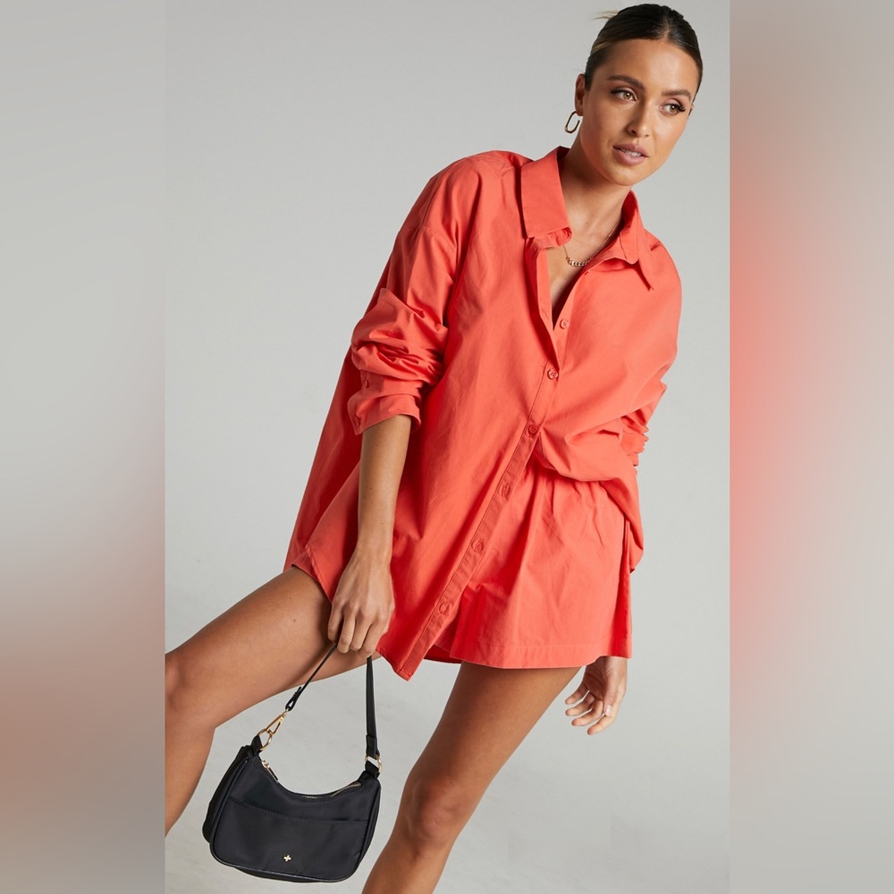 Showpo Terah Shirt and Shorts Set US 0